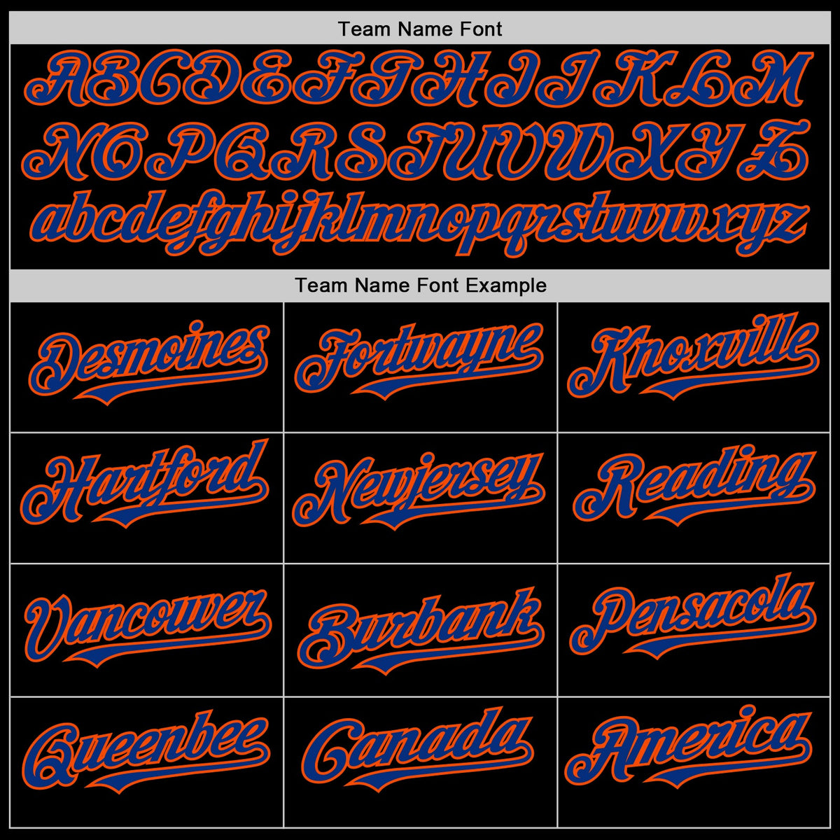 Custom Black Royal-Orange Line Authentic Baseball Jersey