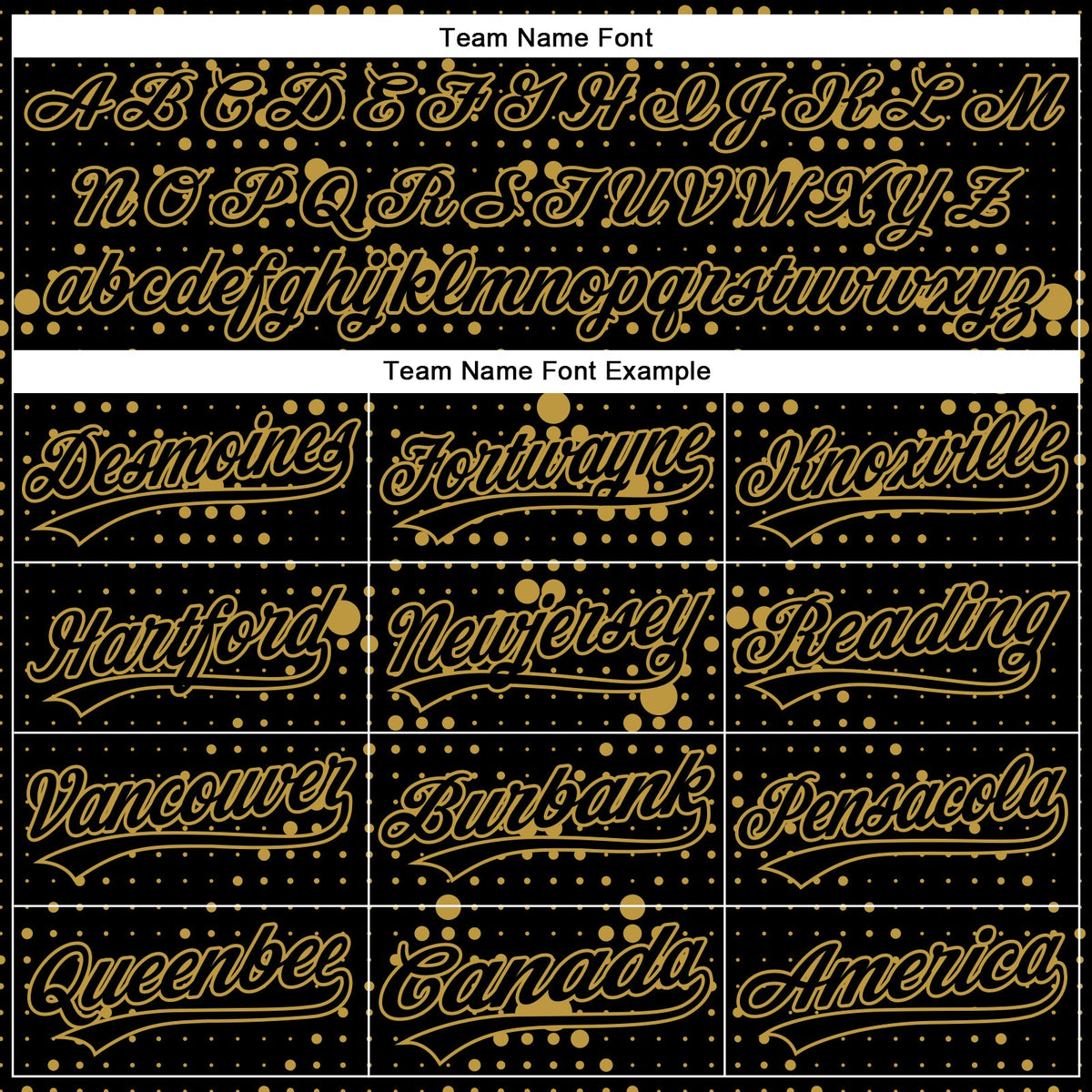 Custom Black Old Gold 3D Pattern Design Geometric Halftone Dots Authentic Baseball Jersey
