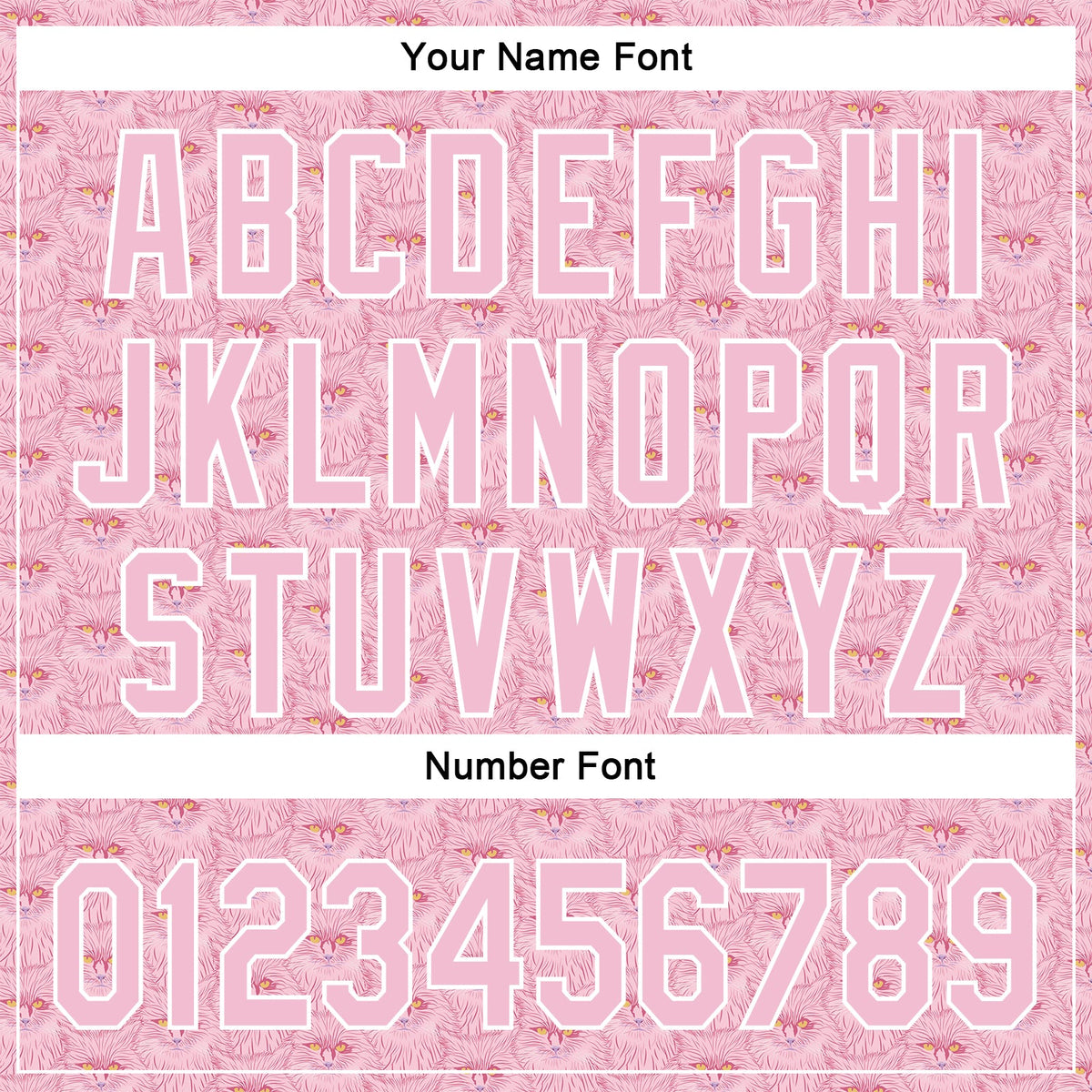 Custom Light Pink White 3D Pattern Design Animal Cat Authentic Baseball Jersey