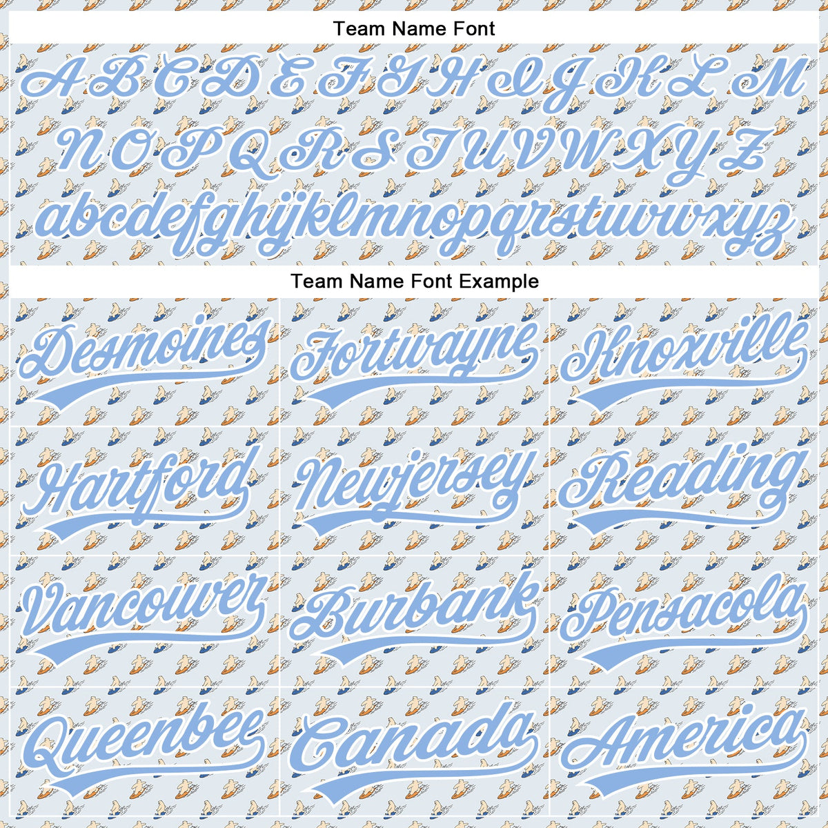 Custom Gray Light Blue-White 3D Pattern Design Animal Bear Surfing Authentic Baseball Jersey