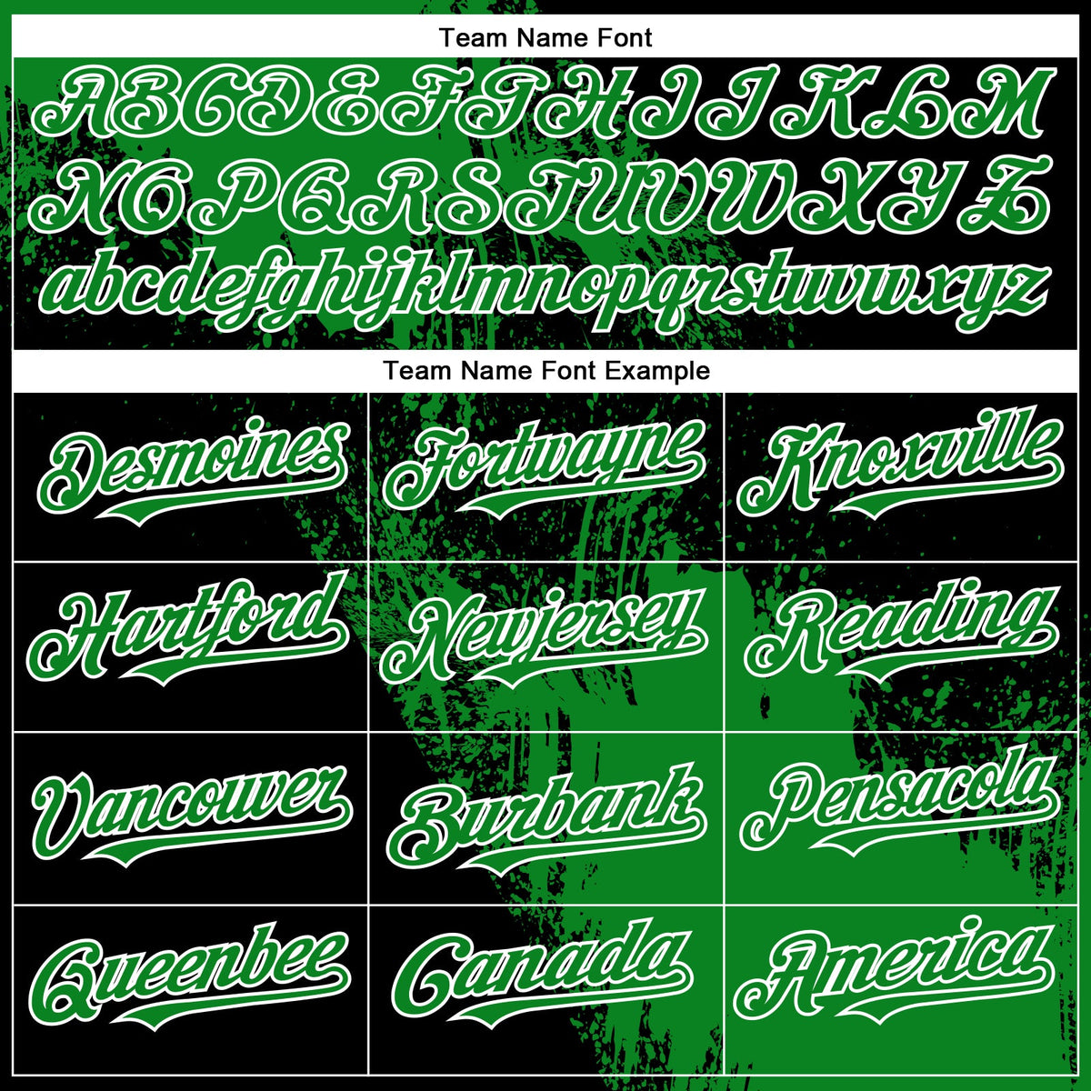 Custom Grass Green Black-White 3D Pattern Design Abstract Brush Stroke Authentic Baseball Jersey