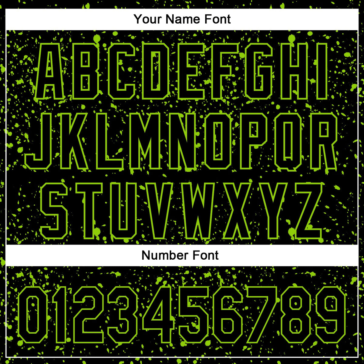 Custom Black Neon Green 3D Pattern Design Abstract Splatter Ink Authentic Baseball Jersey