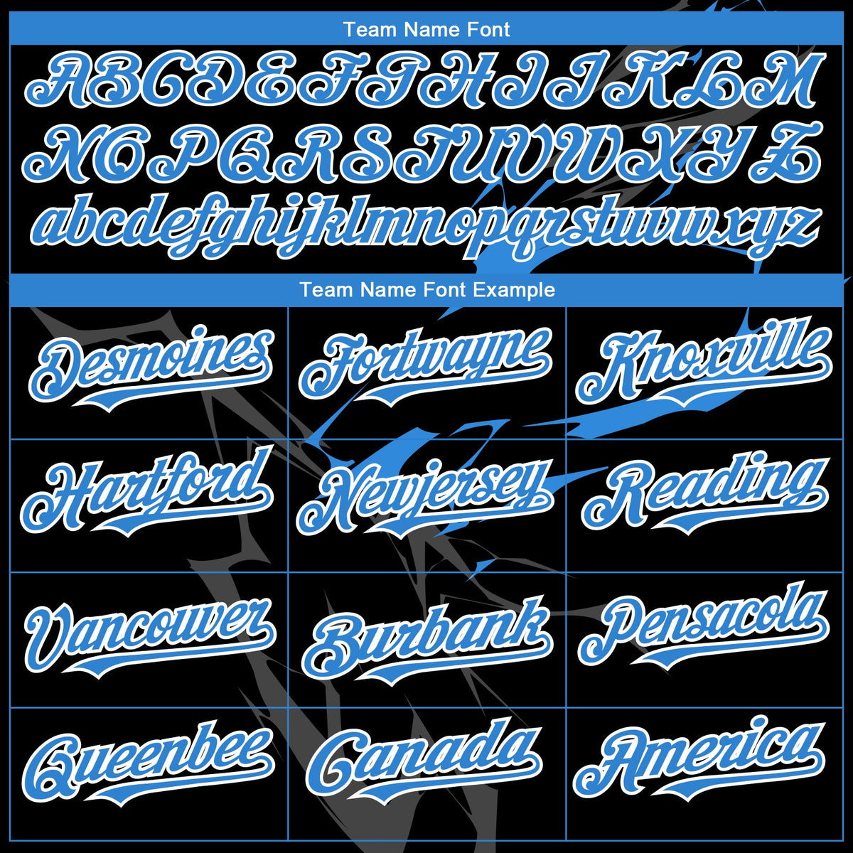 Custom Black Electric Blue-White 3D Pattern Design Lightning Authentic Baseball Jersey