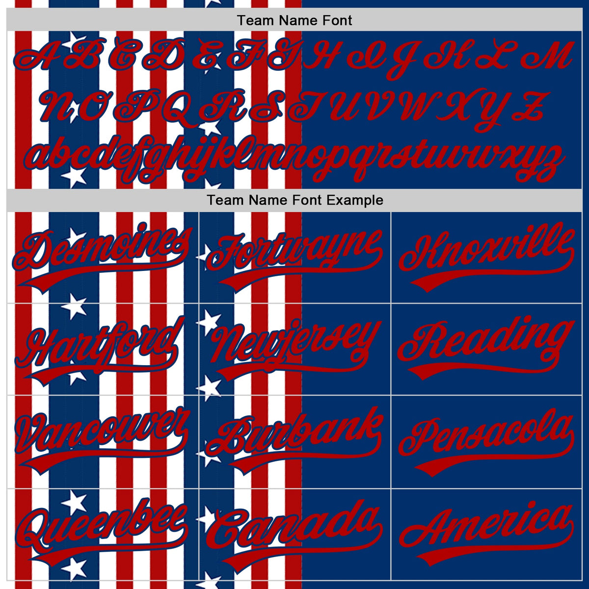 Custom US Navy Blue Red 3D American Flag And Star Authentic Baseball Jersey