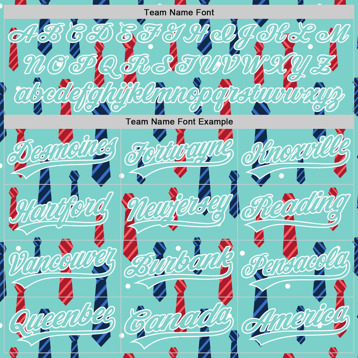Custom Ice Blue White 3D Pattern Design Father's Day Tie Authentic Baseball Jersey