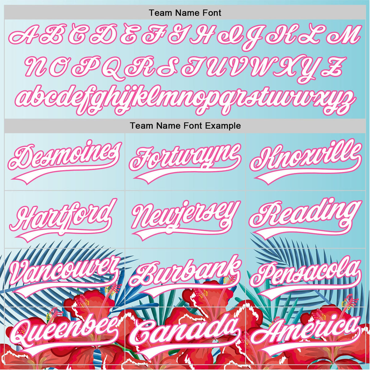 Custom Ice Blue White-Pink 3D Pattern Design Mother's Day Flower Authentic Baseball Jersey
