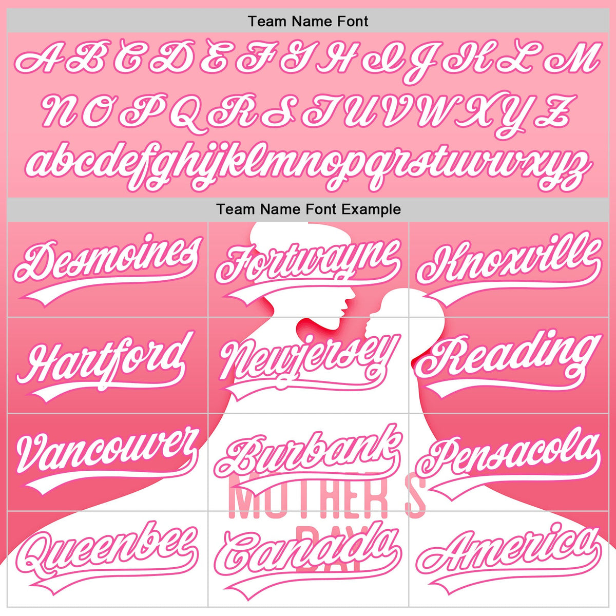 Custom Light Pink White-Pink 3D Pattern Design Mother's Day Family Love Authentic Baseball Jersey