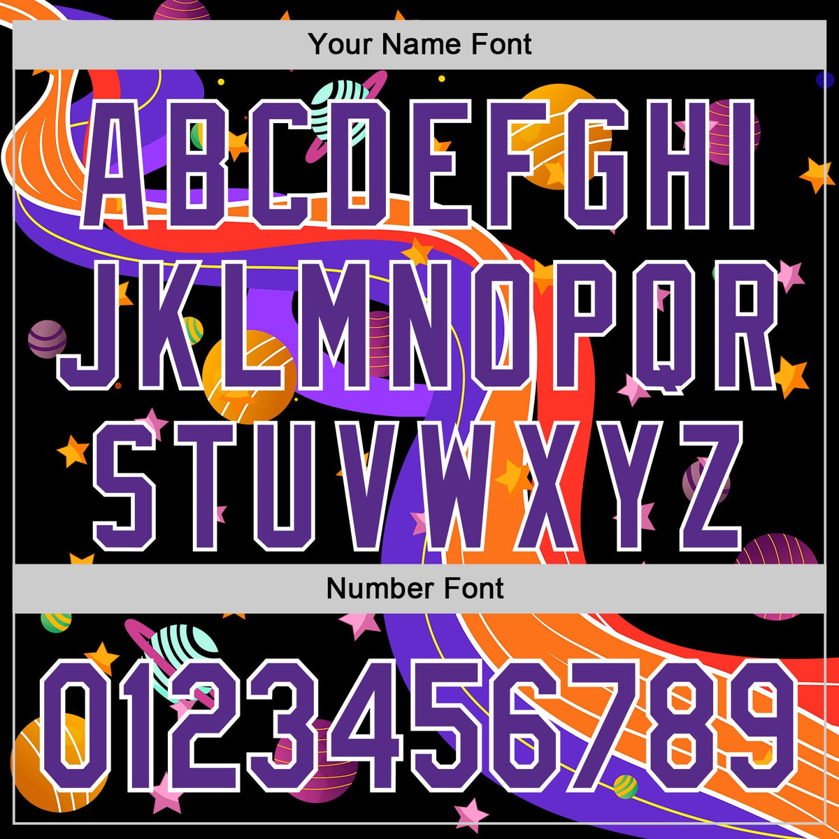 Custom Black Purple-White 3D Pattern Design Space Galaxy Star Authentic Baseball Jersey