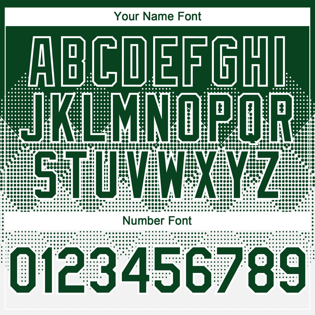 Custom Green White 3D Gradient Square Shape Authentic Baseball Jersey