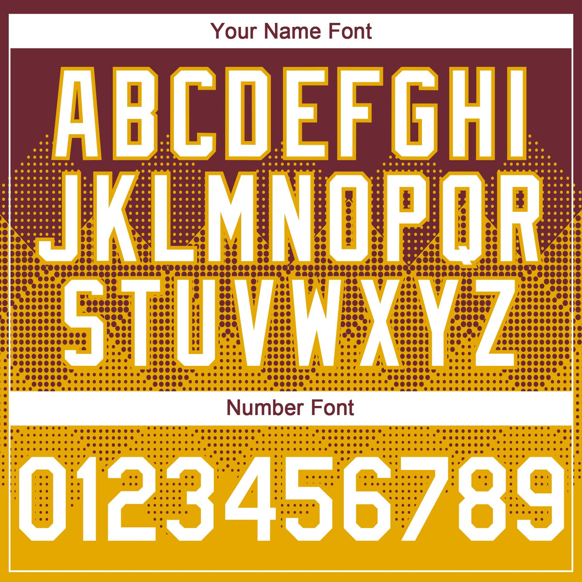 Custom Burgundy White-Gold 3D Gradient Square Shape Authentic Baseball Jersey