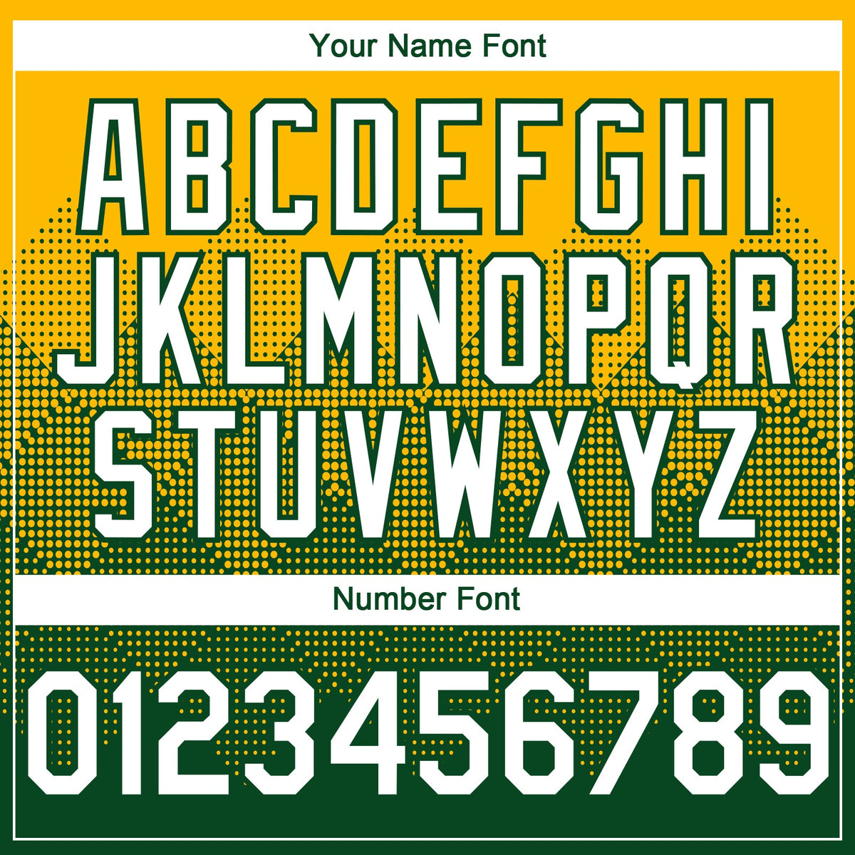 Custom Gold White-Green 3D Gradient Square Shape Authentic Baseball Jersey