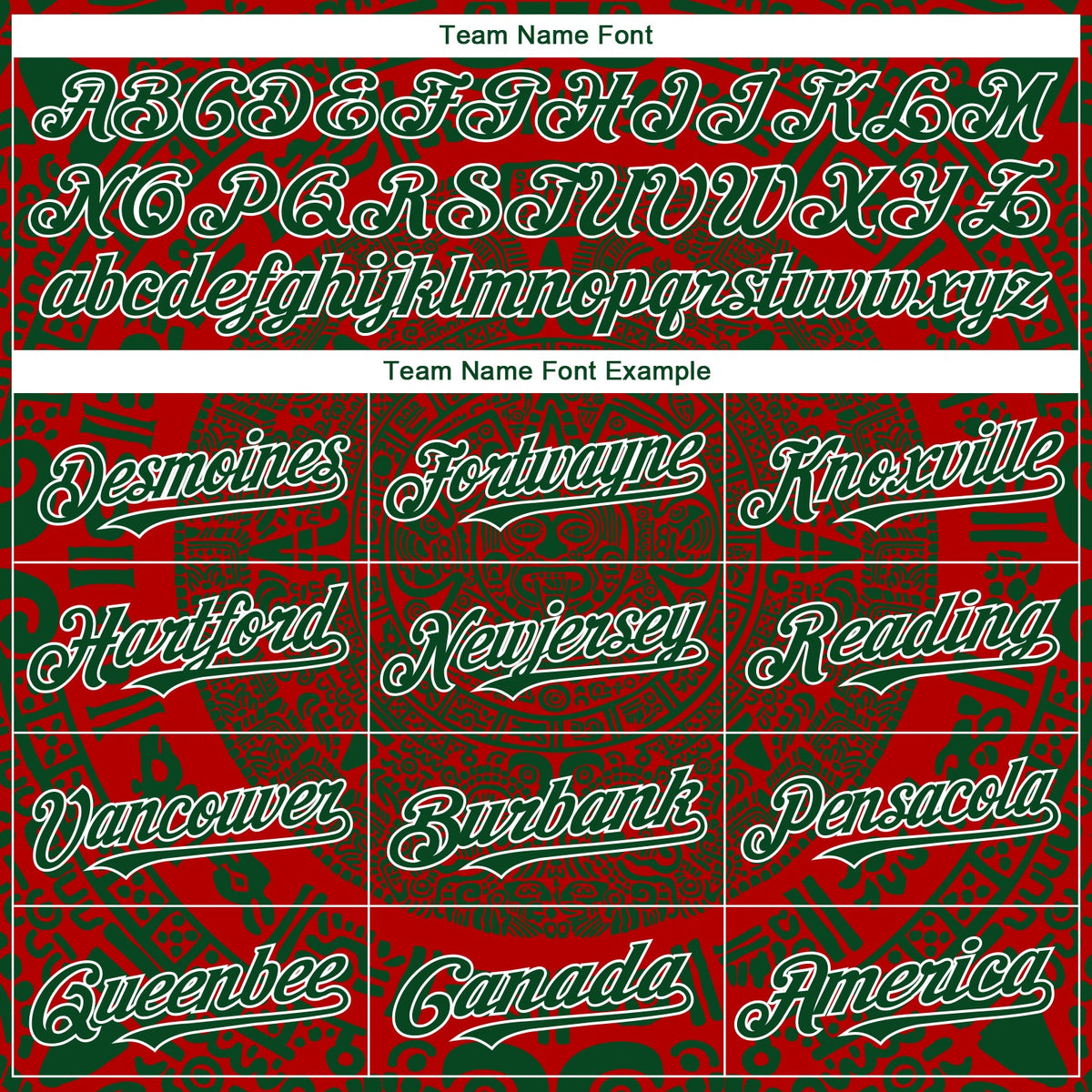 Custom Red Green-White 3D Mexico Authentic Baseball Jersey