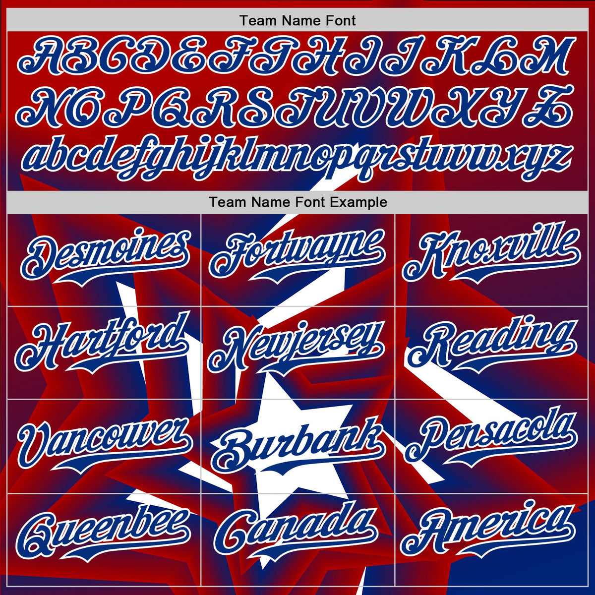 Custom Red Royal-White 3D Patriotic American Flag And Star Authentic Baseball Jersey