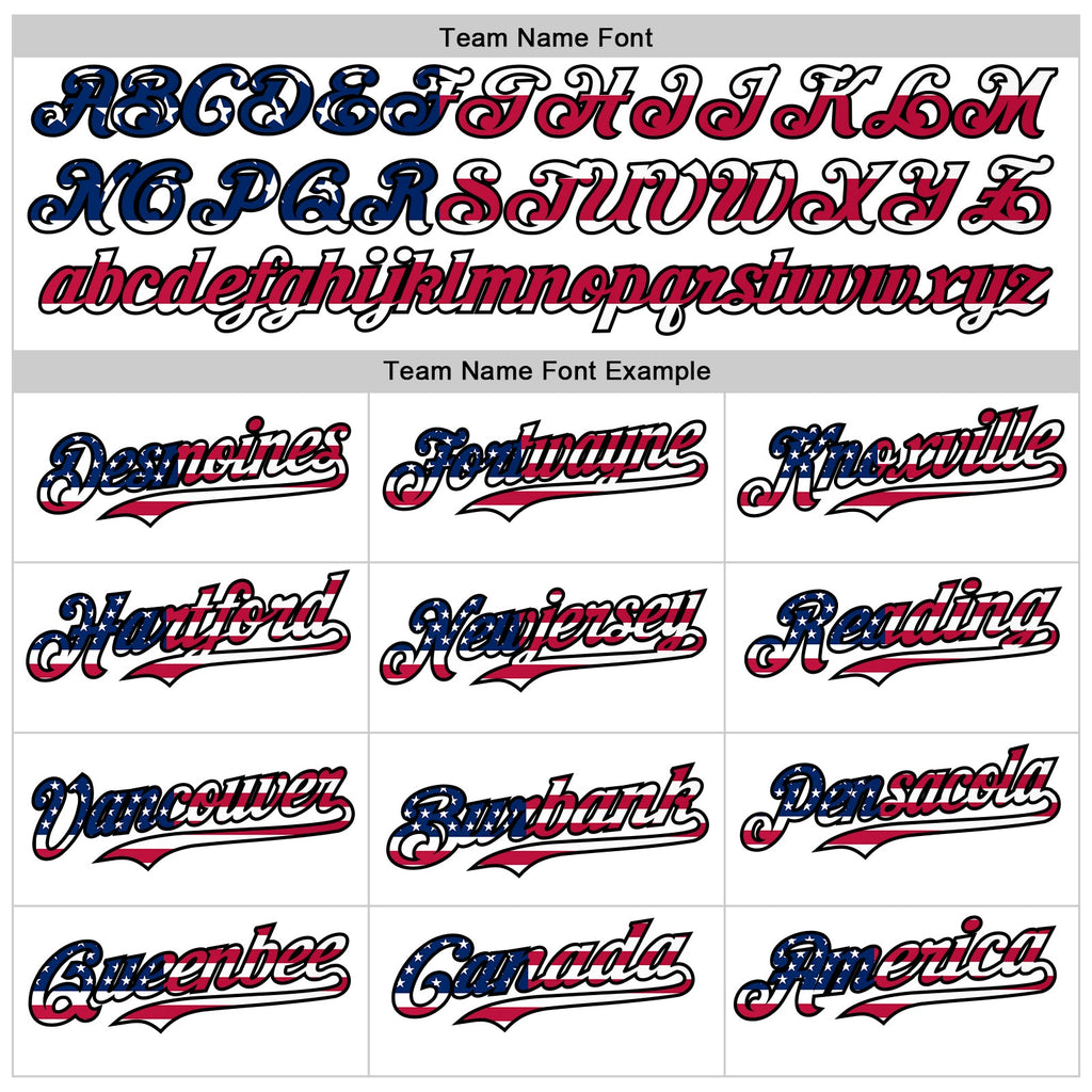Custom White USA Flag Fire Red-Black 3D Patriotic Skull Authentic Baseball Jersey