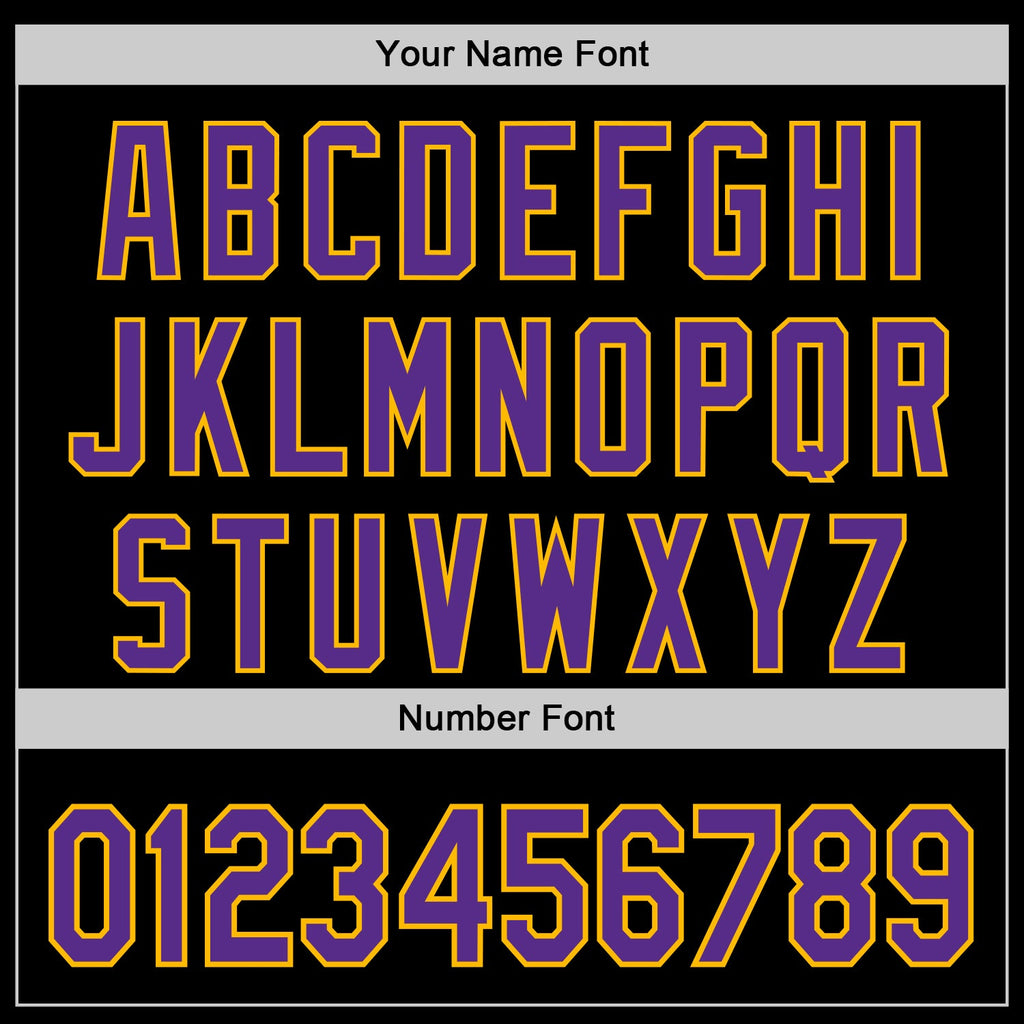 Custom Black Purple-Gold 3D Pattern Design Mardi Gras Shrove Tuesday Authentic Baseball Jersey
