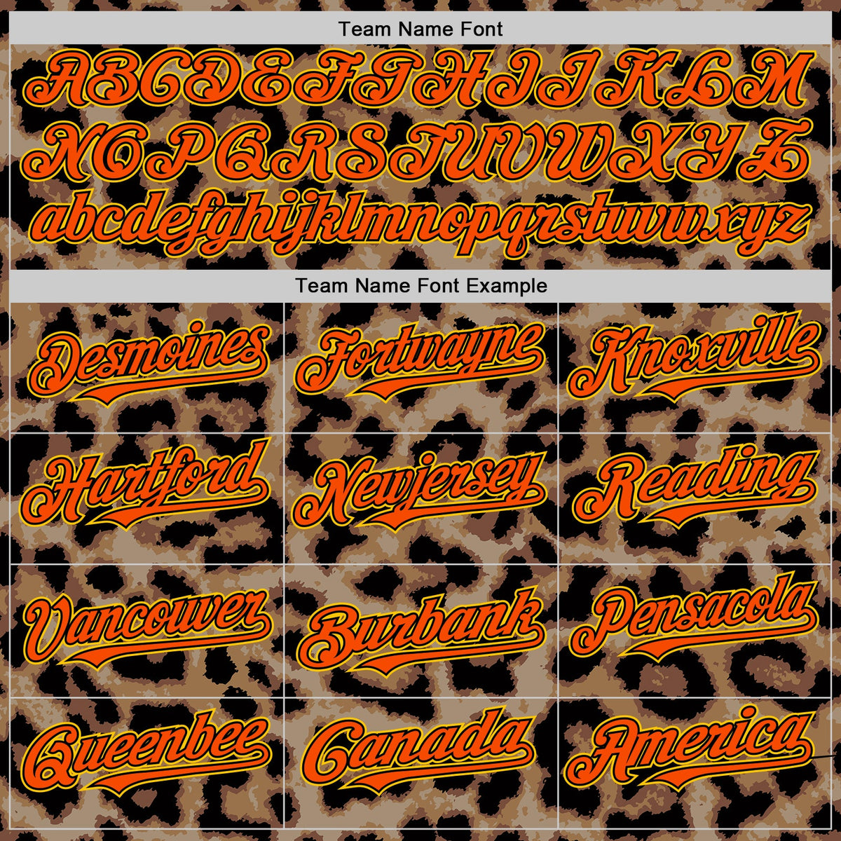 Custom Brown Orange Black-Yellow 3D Pattern Design Rave Party Animal Leopard Print Authentic Baseball Jersey