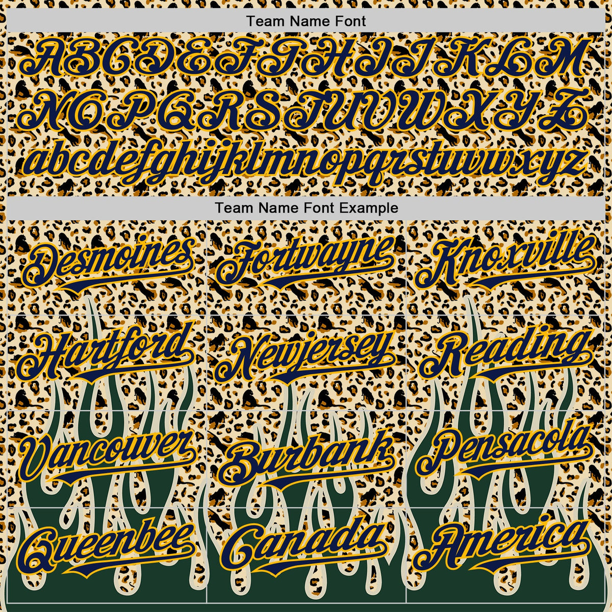Custom Cream Navy-Gold 3D Pattern Design Rave Party Animal Leopard Print Authentic Baseball Jersey