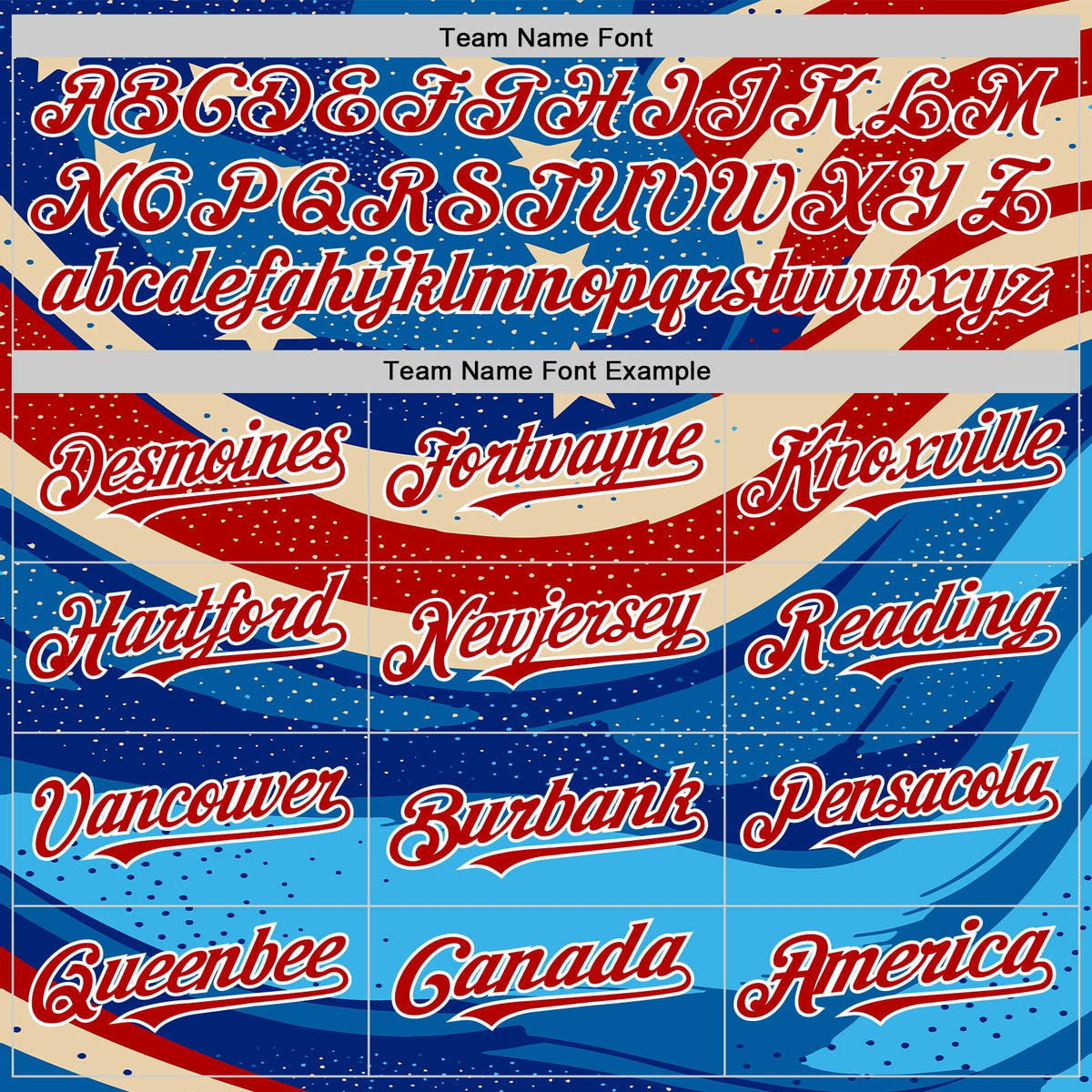 Custom Blue Royal Red-White 3D Retro American Flag Authentic Baseball Jersey