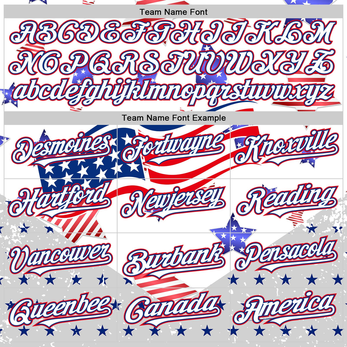 Custom White Royal-Fire Red 3D American Flag Stars Authentic Baseball Jersey
