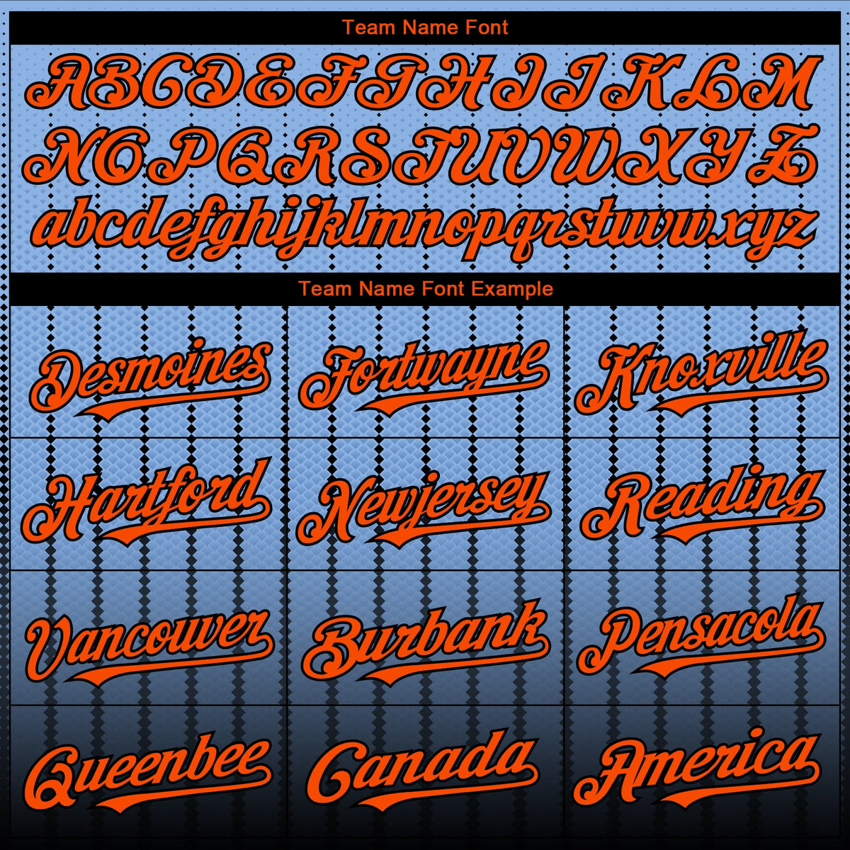 Custom Light Blue Orange-Black 3D Pattern Design Gradient Geometric Shape Authentic Baseball Jersey
