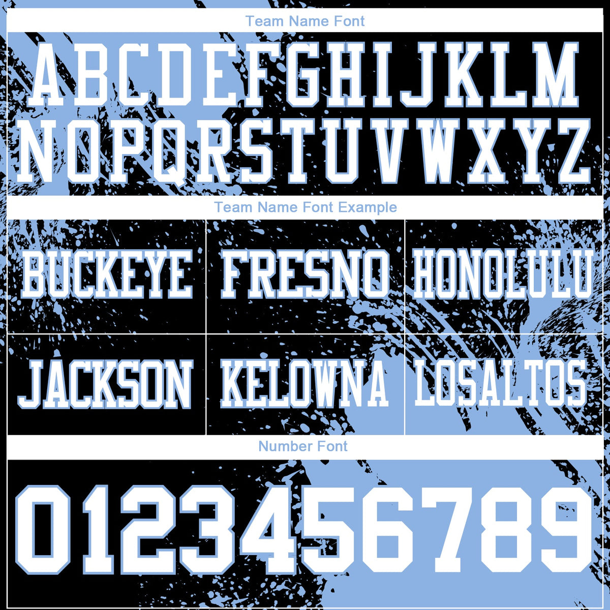 Custom Black White-Light Blue 3D Pattern Abstract Brush Stroke Authentic Football Jersey