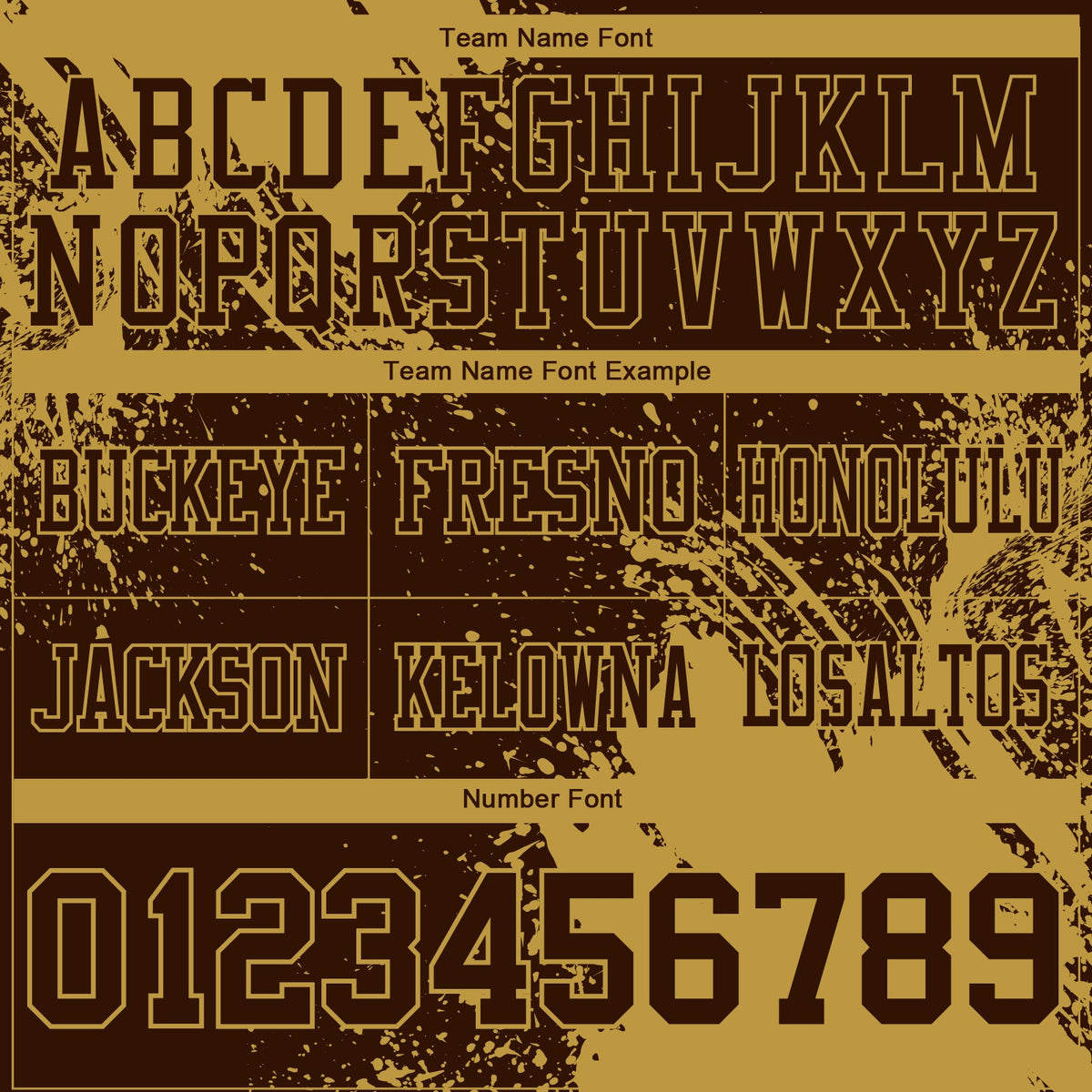 Custom Brown Old Gold 3D Pattern Abstract Brush Stroke Authentic Football Jersey