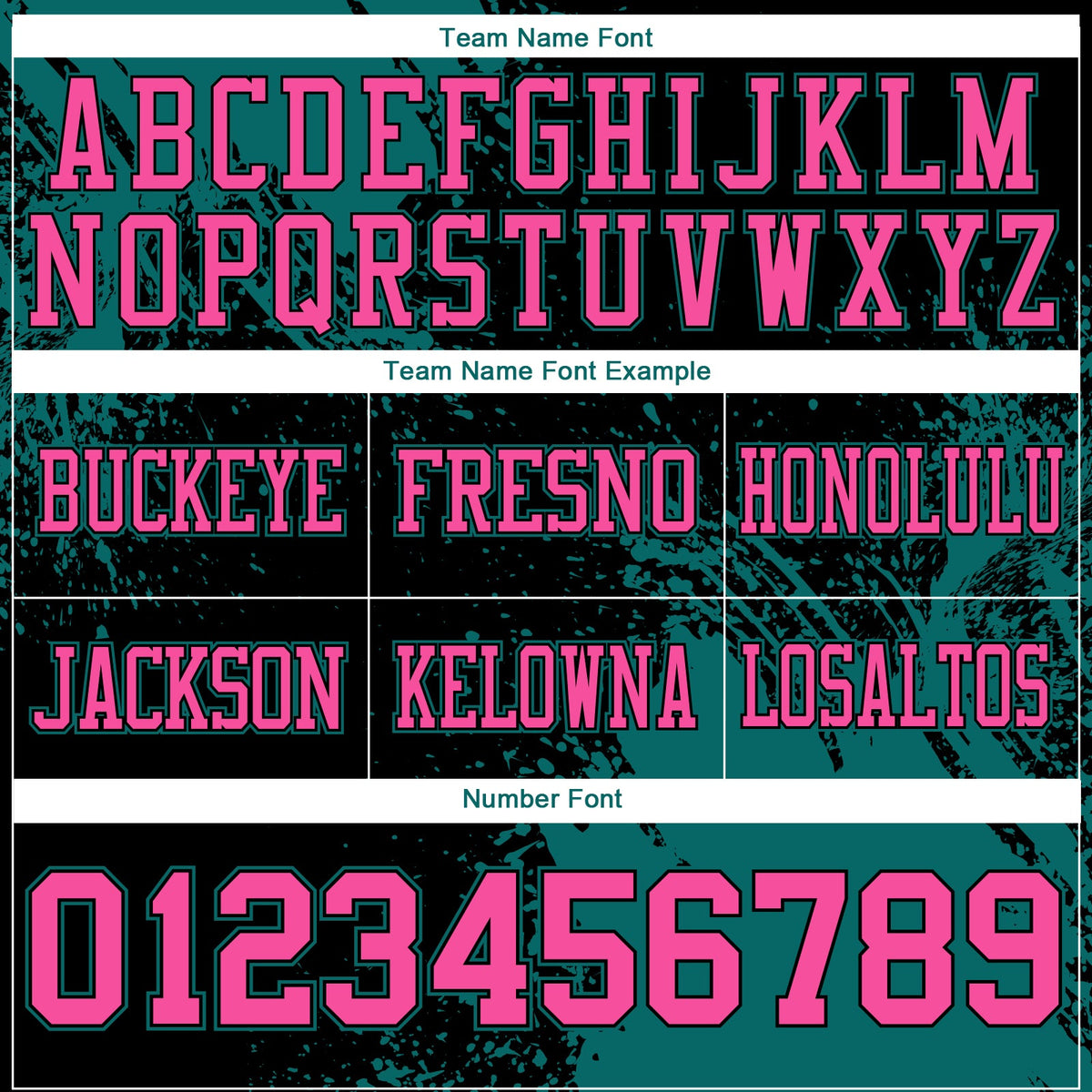 Custom Black Pink-Teal 3D Pattern Abstract Brush Stroke Authentic Football Jersey