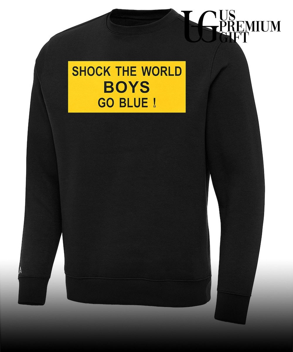 Shock the world boys go blue T-shirt