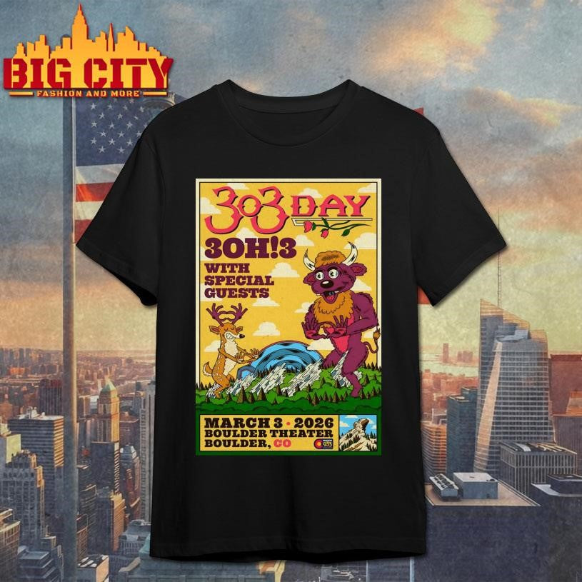 3OH3 Mar 3 2026 Boulder Theater In Boulder CO Poster shirt