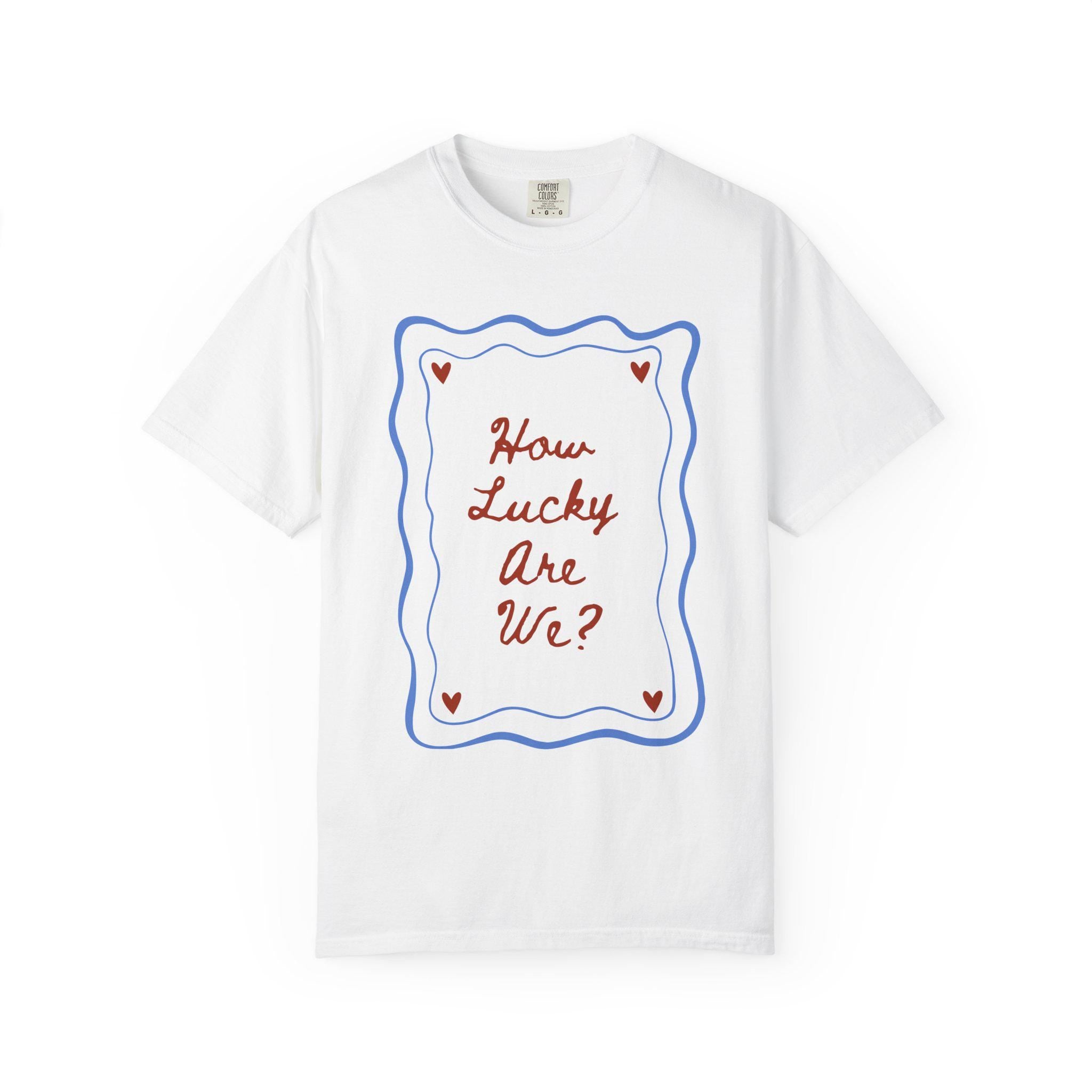 Lucky Wedding Honeymoon Valentines Day Comfort Colors Unisex T-shirt, Sweatshirt, Hoodie (5)
