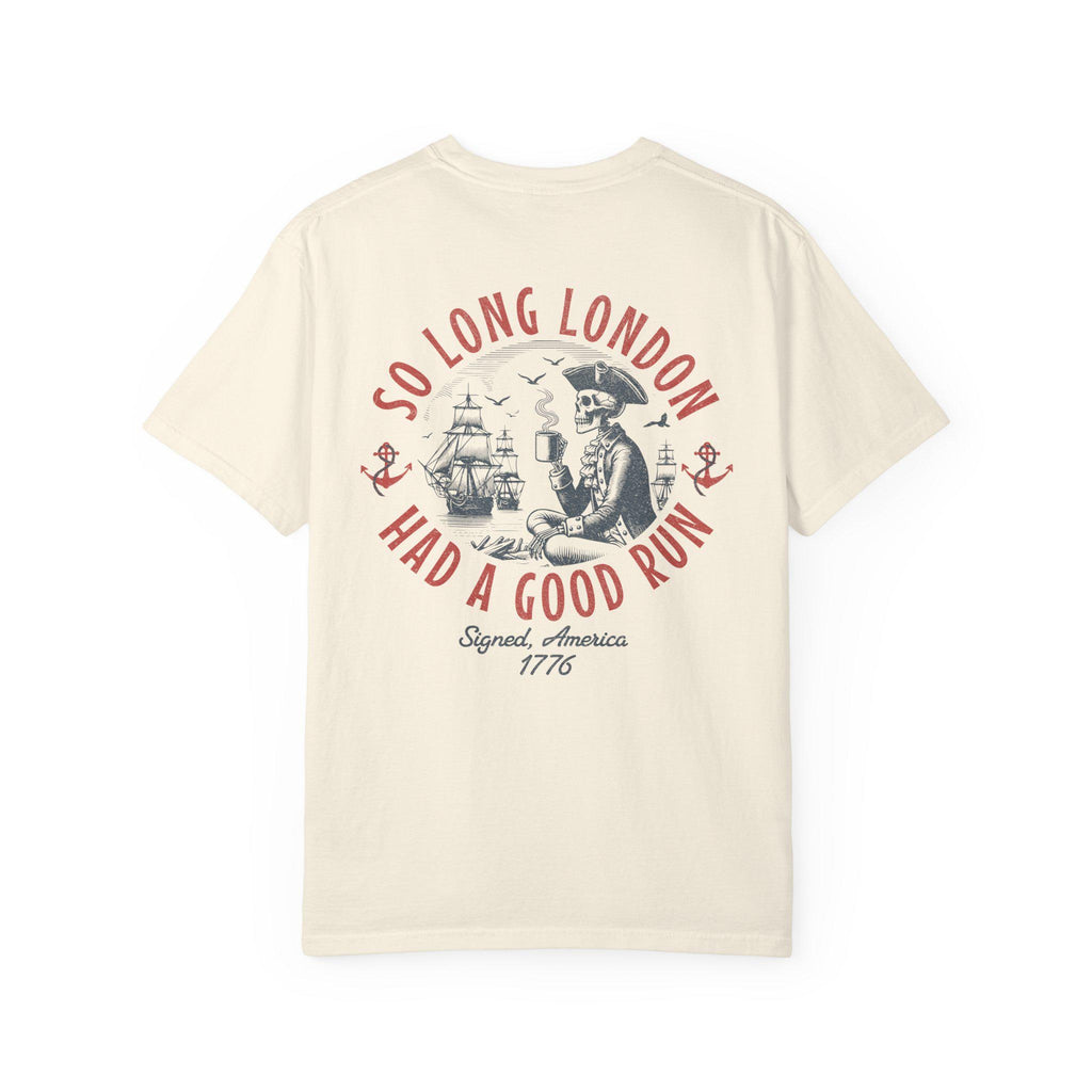 4th July Long London 1776 Front Back Tee Skeleton Patrio Independence Day (5)