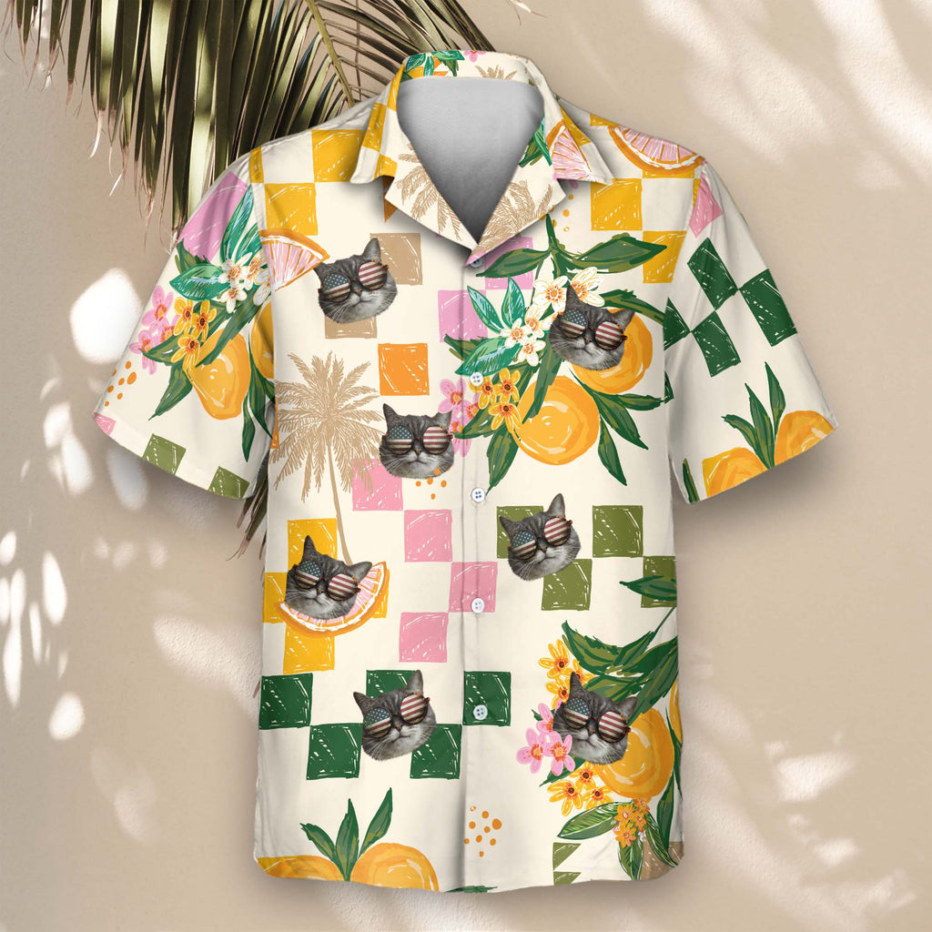 Citrus Splash | Aloha Custom Hawaiian Shirts with Faces or Logos