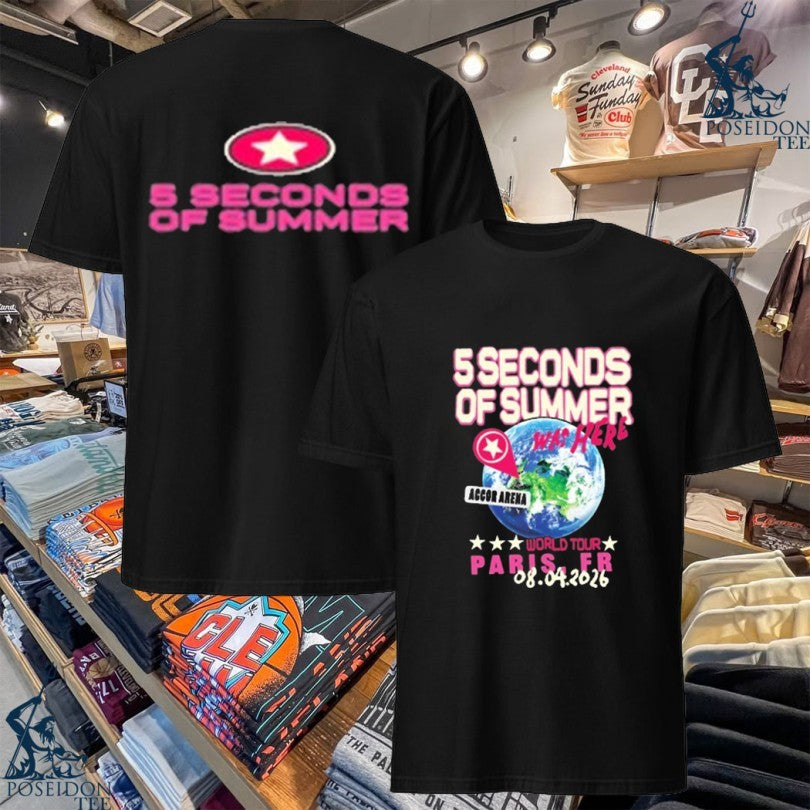 5 Seconds Of Summer Everyone’s A Star Paris Event T-shirt