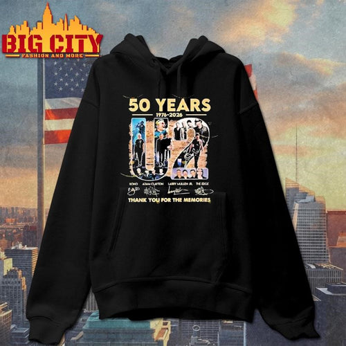 50 Years 1976-2026 U2 Signature Thank You For The Memories Signatures Shirt