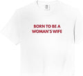 Born to Be A Woman's Wife Lesbian Wlw Sapphic LGBTQ Pride Comfort Colors Crop Top