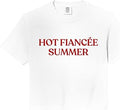 Hot FiancÃ©e Summer Hot Fiance Summer Y2K Aesthetic Trendy Comfort Colors Crop Top