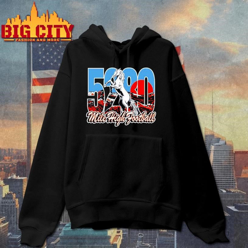 5280 Mile High Football Shirt