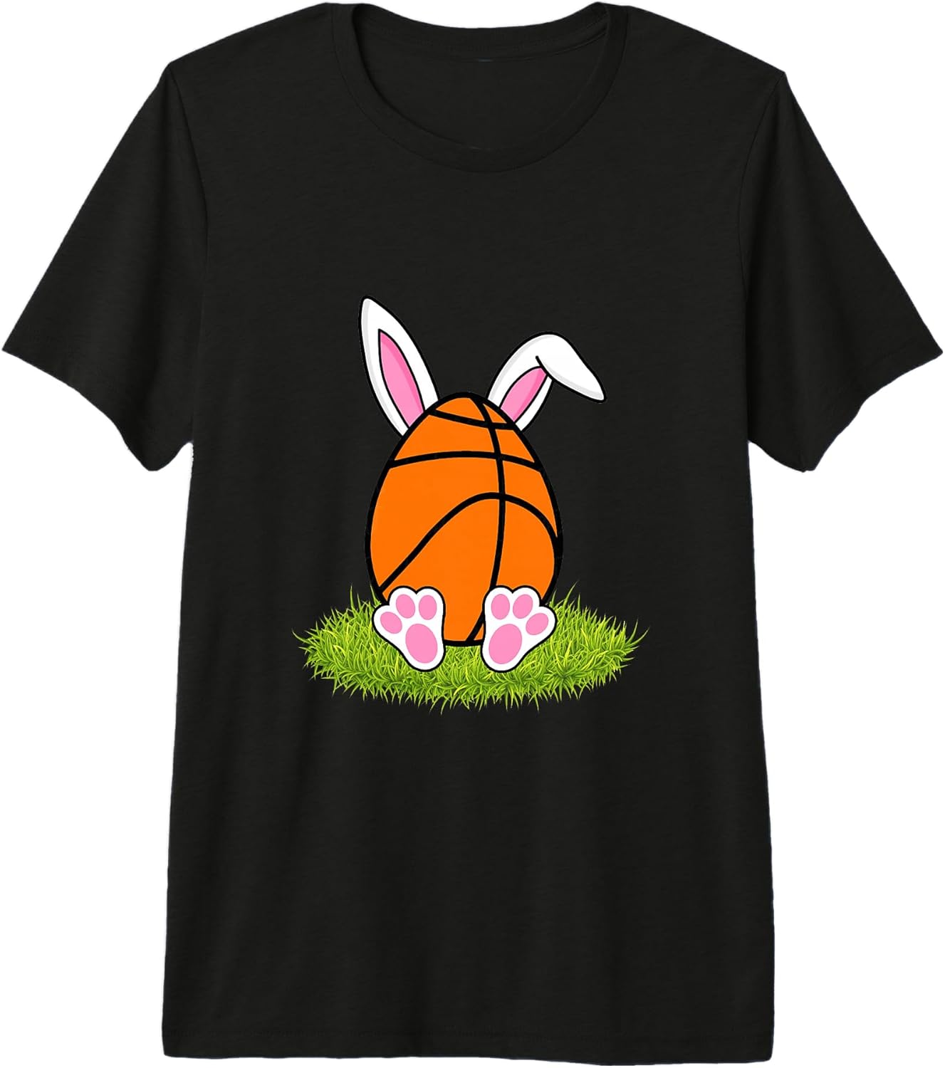 Basketball Easter Egg Bunny Ear Happy Easter tees