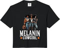 Melanin Cowgirl African American Black Pride Country Rodeo Comfort Colors Crop Top