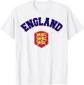 England Pride Flag Shirt British Men Women England White T-Shirt