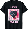I Love Red 40 cat cute