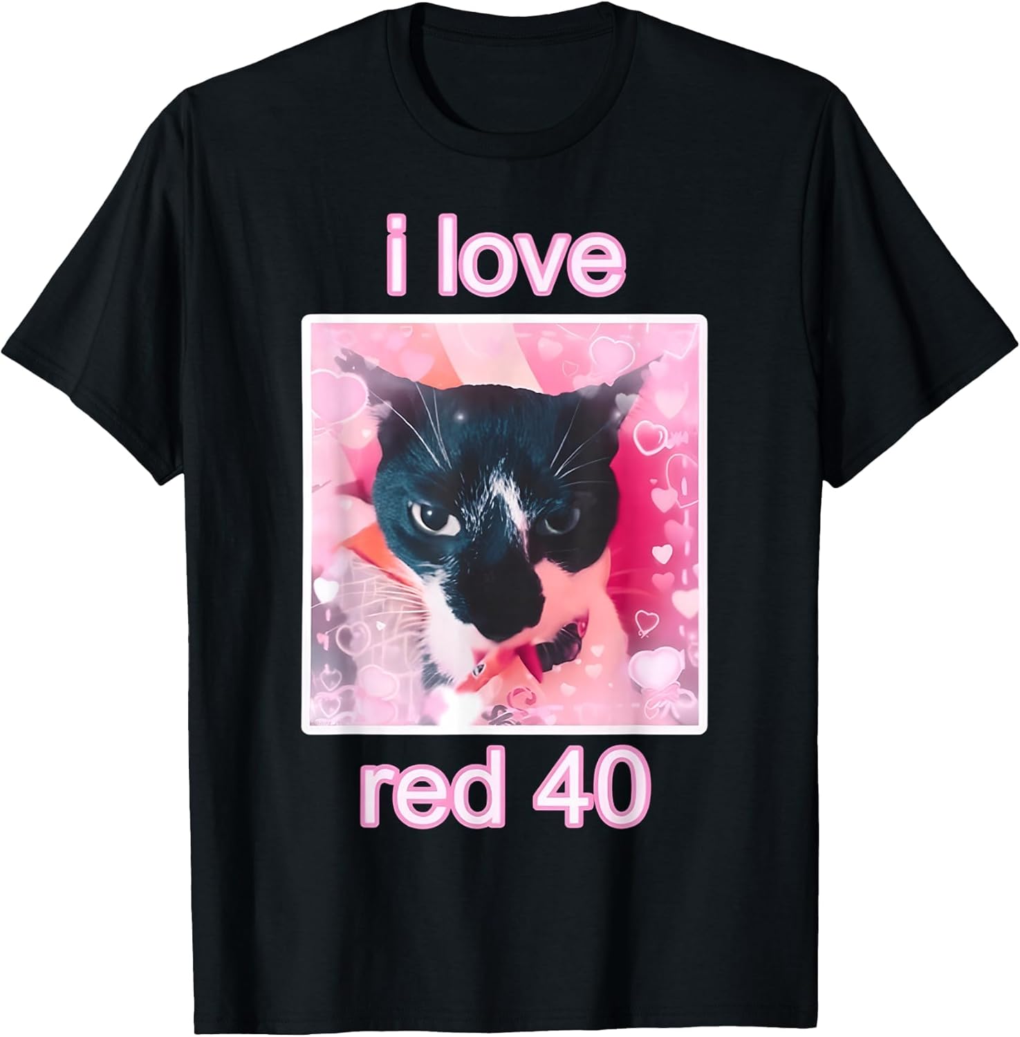 I Love Red 40 cat cute