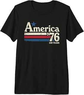 America 76 Retro 250 Years 1776 2026 250th Anniversary USA Premium Tri-Blend T-Shirt