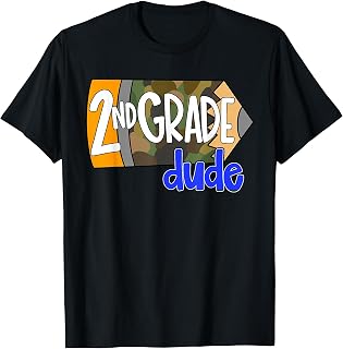 2nd Grade Dude Pencil First Day of School for Boys T-Shirt