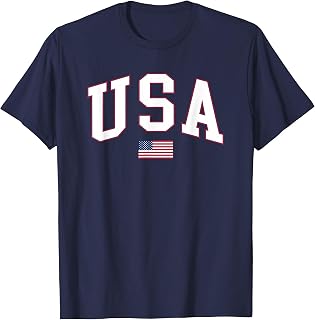 USA Patriotic American Flag July Fourth Independence Day T-Shirt
