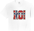 Norwegian Flag Letters Soccer Match Fan Celebration Art Comfort Colors Crop Top