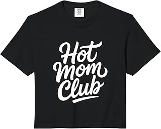 Hot Mom Club Comfort Colors Crop Top