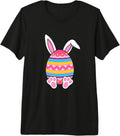Funny easter egg with bunny ears happy easter day