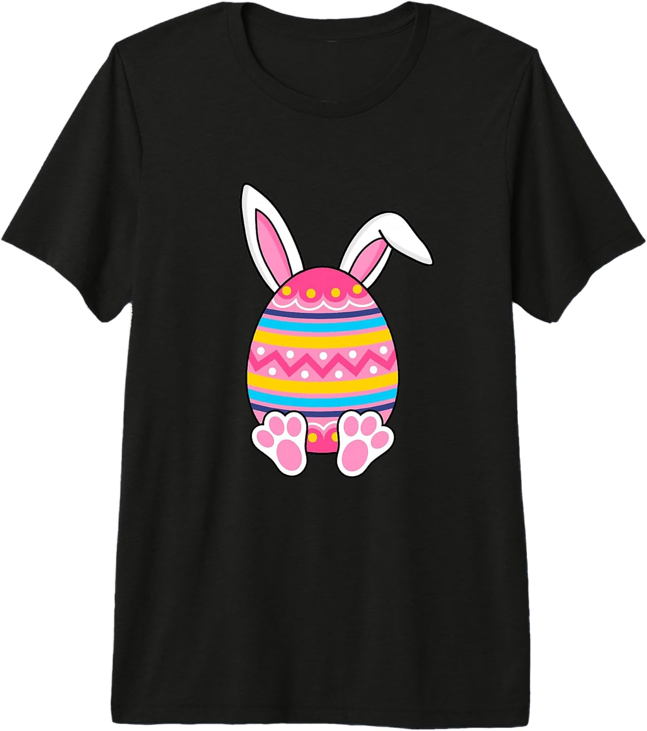 Funny easter egg with bunny ears happy easter day