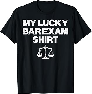 My Lucky Bar Exam Shirt Funny Law School Student Men Women T-Shirt